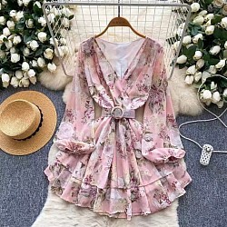 Váy shop về hồng và tím $42 fz eo bo chun nha cả nhà
